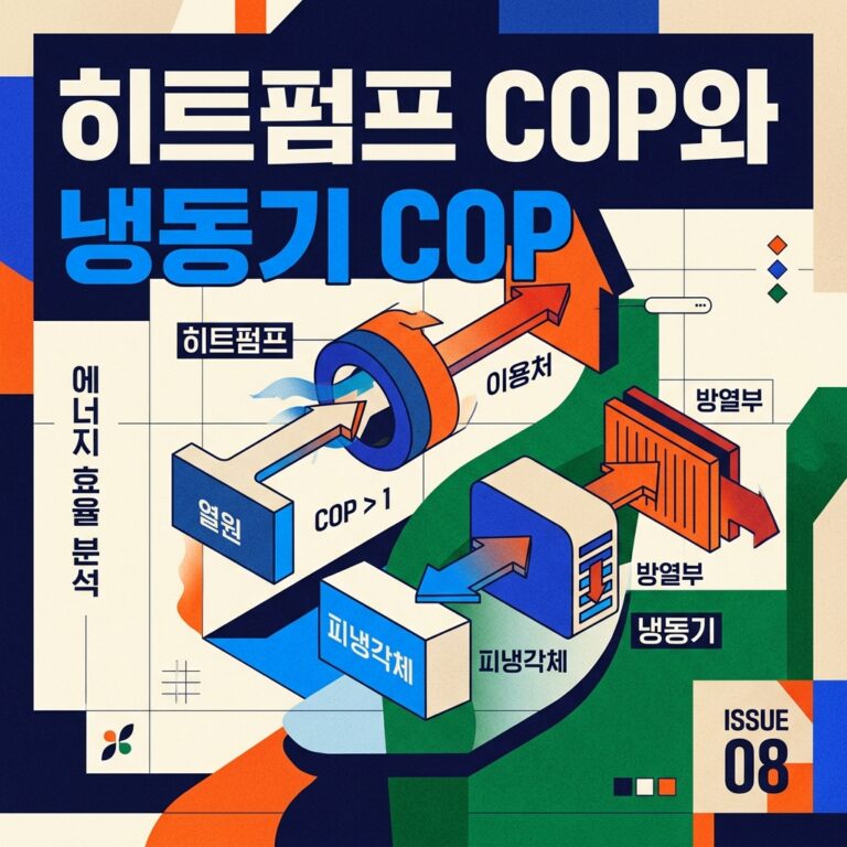 ai thumbnail poster 히트펌프 COP와 냉동기 COP 1787814473