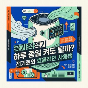 ai thumbnail poster 공기청정기 하루 종일 켜도 될까 전기료와 효율적인 사용법 1789027702