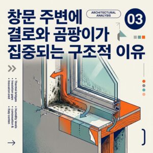 ai thumbnail poster 창문 주변에 결로와 곰팡이가 집중되는 구조적 이유 1790078796