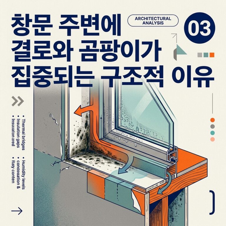 ai thumbnail poster 창문 주변에 결로와 곰팡이가 집중되는 구조적 이유 1790078796