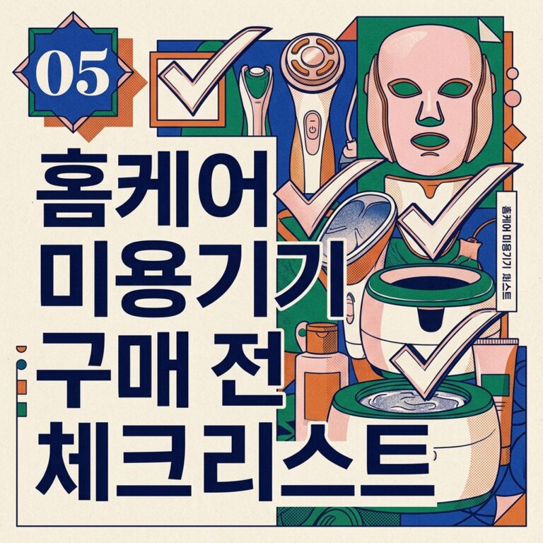 ai thumbnail poster 홈케어 미용기기 구매 전 체크리스트 1789630233